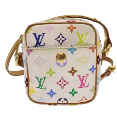 Pre-owned Louis Vuitton White Canvas Shoulder Bag ()