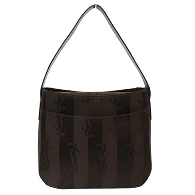 Saint Laurent Brown Synthetic Shoulder Bag ()