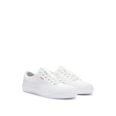 Hugo Low-top Trainers With Branded Laces In White