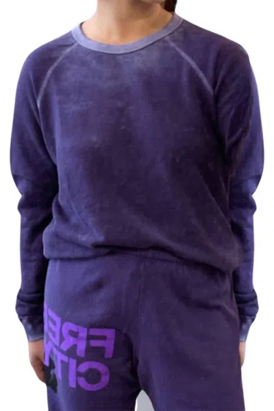 Freecity Lucky Rabbits Sweatshirt In Purple