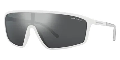 Armani Exchange Men's 37mm Matte White Sunglasses In Multi