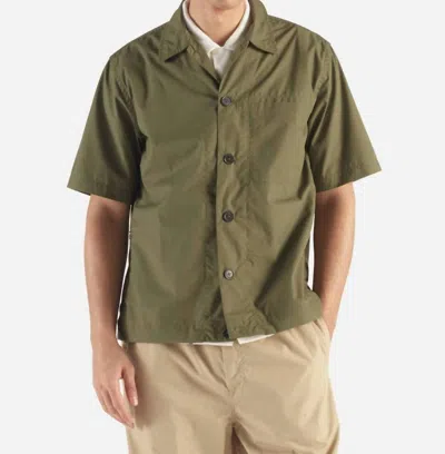 Universal Works Tech Overshirt In Olive Green