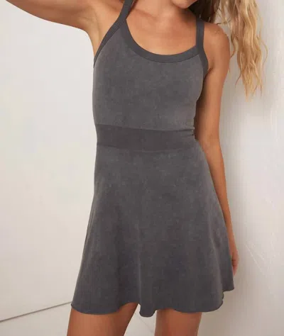 Z Supply Ready To Rock Dress In Graphite In Pink