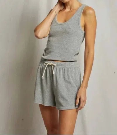 Perfectwhitetee Cruise Terry Tank In Heather Grey