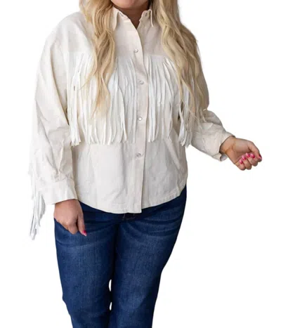 Southern Grace Get Back To Me Jacket In White