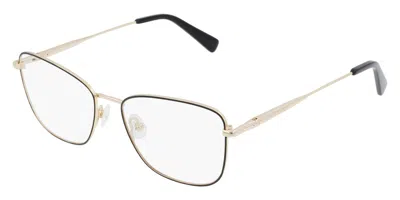 Longchamp Women's 53mm Gold And Black Opticals In Multi