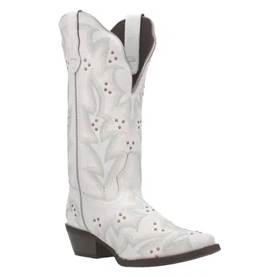 Laredo Ladies Adrian Snip Toe Western Cowboy Boot In White