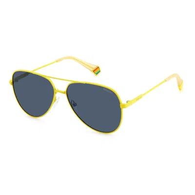Polaroid Unisex 60mm Yellow Sunglasses