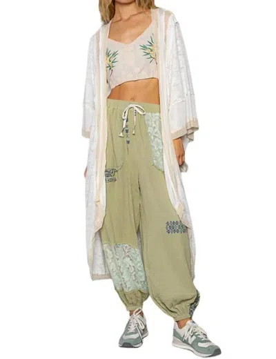 Pol Summer Sunday Kimono In Ivory In Multi