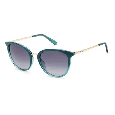 Fossil Women's 55mm Blue Sunglasses