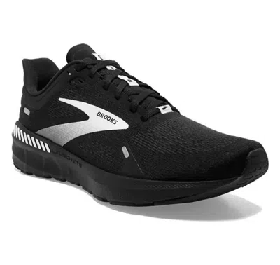 Brooks Men's Launch Gts 9 Running Shoes - Medium Width In Black/white In Multi
