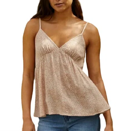 By Together Beautiful Blooms Top In Tan In Multi