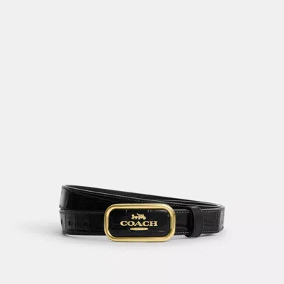 Coach Outlet Signature Buckle Cut To Size Reversible Morgan Belt, 25 Mm In Black