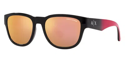 Armani Exchange Men's 54mm Shiny Black Sunglasses In Multi