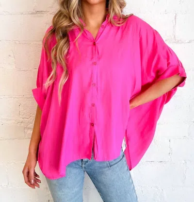 Day + Moon Button Down Shirt In Pink