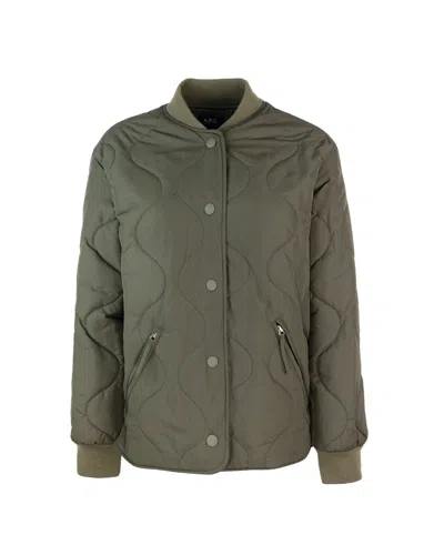 Apc Padded Quilted Bomber Jacket