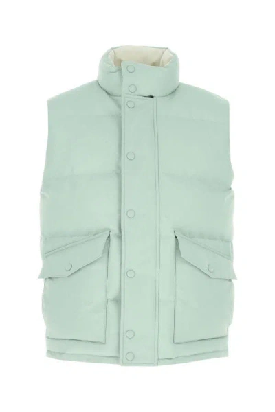 Alexander Mcqueen Sea Green Polyester Sleeveless Padded Jacket
