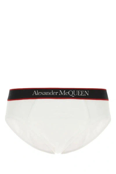 Alexander Mcqueen White Stretch Cotton Slip
