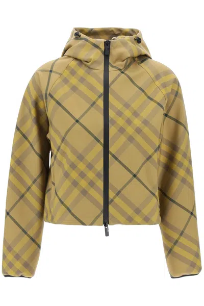 Burberry "cropped  Check Jacket" Women In Multicolor