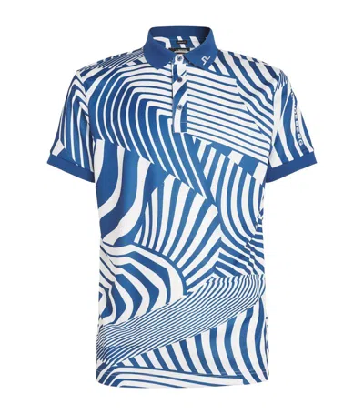 J. Lindeberg Tour Polo Shirt In Blue