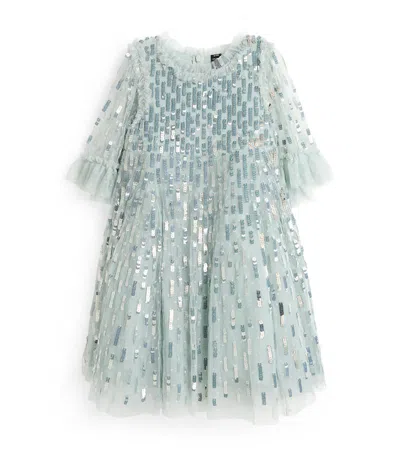 Needle & Thread Kids' Sequin Dash Dress (4-12 Years) In Blue