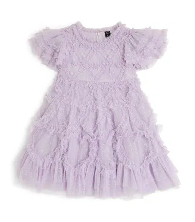 Needle & Thread Kids' Tulle Amorette Dress (4-12 Years) In Purple
