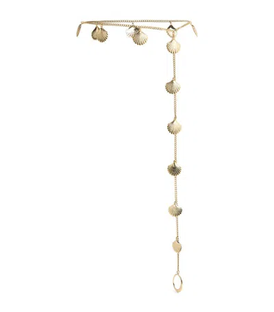 Oseree O-ring Shell Body Chain In Gold