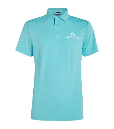 J. Lindeberg Kv Polo Shirt In Blue