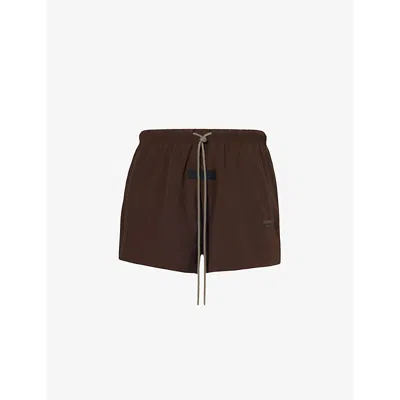 Essentials Fear Of God  Mens Wood  Brand-patch Woven Shorts