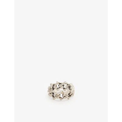 Emanuele Bicocchi Mens Silver Arabesque Link-chain Sterling-silver Ring