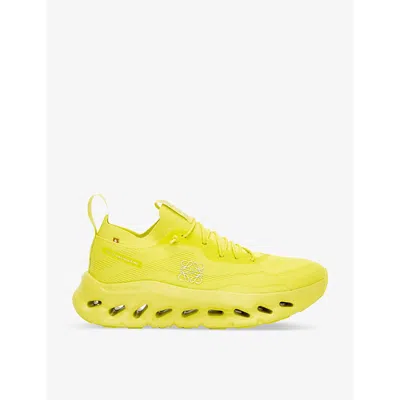 Loewe On Cloudtilt 2.0 Stretch-knit Trainers In Neon Yellow