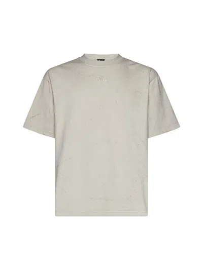 M44 Label Group 44 Label Group T-shirts And Polos In Dirty White+gyps