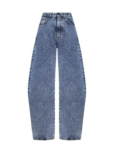 Alaïa Alaia Jeans In Bleu Neige