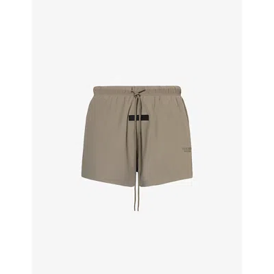 Essentials Fear Of God  Mens Dust  Running Brand-patch Woven Shorts