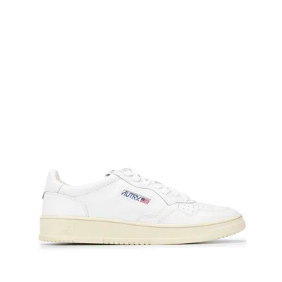 Autry Leather Sneaker In Bianco