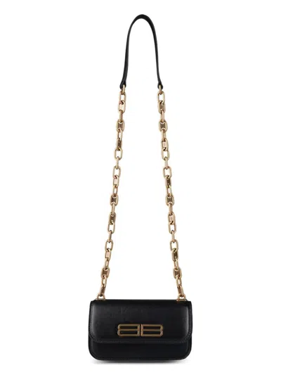 Balenciaga Clutch With Chain Bags In Black
