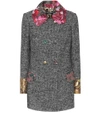 Dolce & Gabbana Bejeweled Details Double-breasted Peacoat In Faetasy