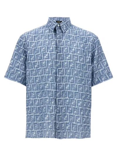 Fendi 'ff' Shirt In Blue