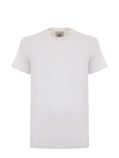 Pt01 T-shirts And Polos In Bianco Latte