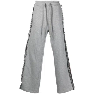 Ritos Embroidered-detail Track Pants In Grey