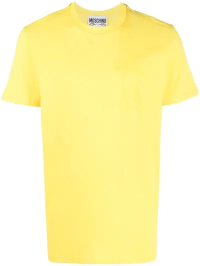 Moschino Logo-print T-shirt In Yellow