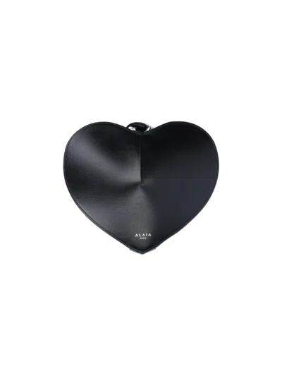 Alaïa Mini Bag 'coeur' In Black  