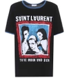 SAINT LAURENT Printed cotton T-shirt