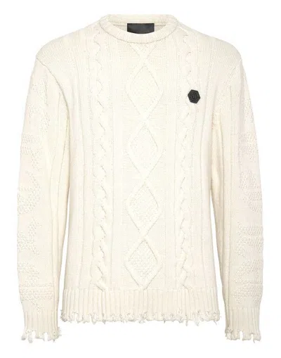Philipp Plein Sweater In White