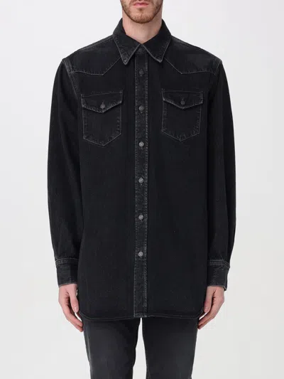 Acne Studios Long Sleeved Buttoned Shirt In 黑色