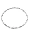Swarovski Women's Matrix Rhodium-plated & Crystal Tennis Necklace In Clear/silver