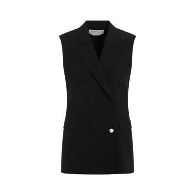 Gabriela Hearst Mayte Double-breasted Vest In Black