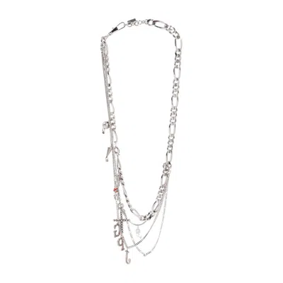 Jean Paul Gaultier Stylish Metallic Chain And Charm Necklace In Not Applicable