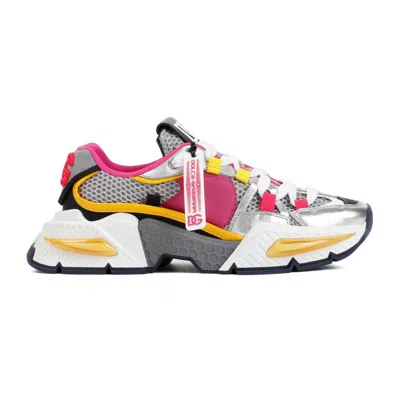 Dolce & Gabbana Multicolour Women's Air Master Sneakers For Ss24 In White