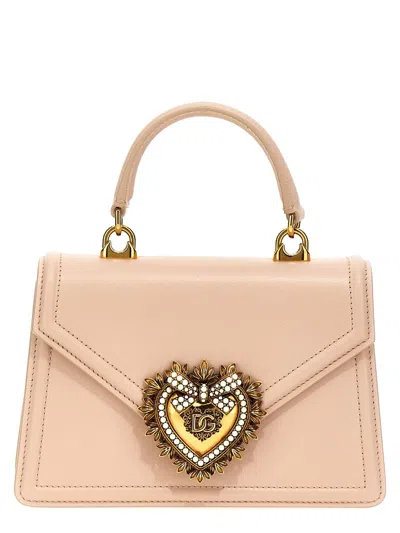 Dolce & Gabbana 'devotion' Small Handbag In Pink